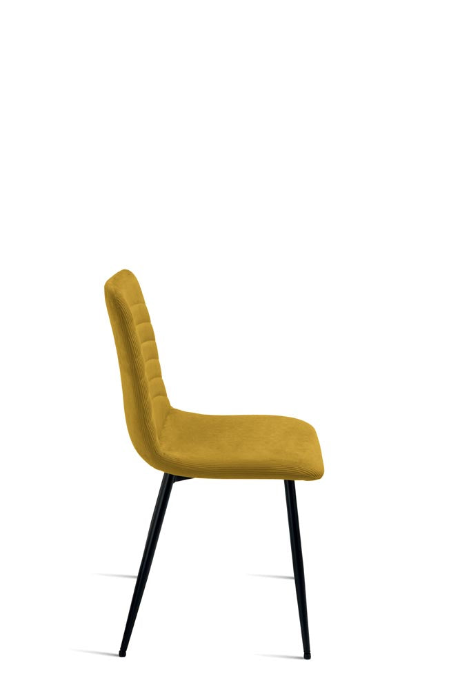 CANNETO sedia _ giallo _ fianco