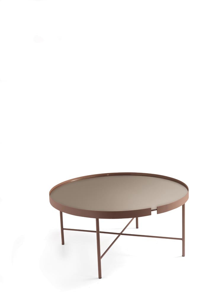 CHRIS _ corten specchio bronzo Ø 80 cm