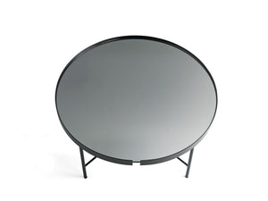 CHRIS _ nero specchio corten Ø 80 cm dall'alto