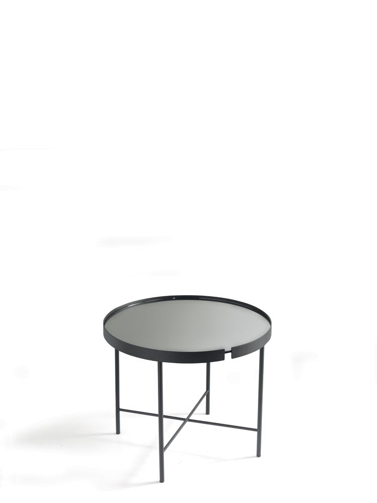 CHRIS _ nero specchio fumè Ø 60 cm