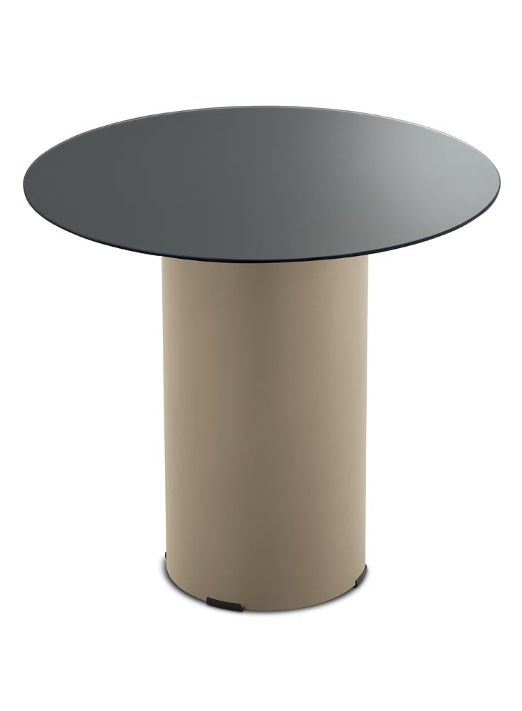 DIXON _ perla beige specchio fumè Ø 45 cm