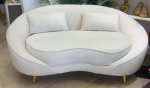 IVANO 2 POSTI OSLO C:CUSCINI CREMA CM 185X84X68 1
