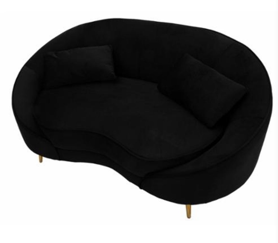 IVANO 2 POSTI OSLO C:CUSCINI NERO CM 185X84X68