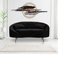 IVANO 3 POSTI OSLO C:CUSCINI NERO CM 185X84X68
