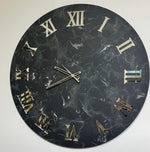 OROLOGIO MARMO GRIGIO NUM ARGENTO (1)