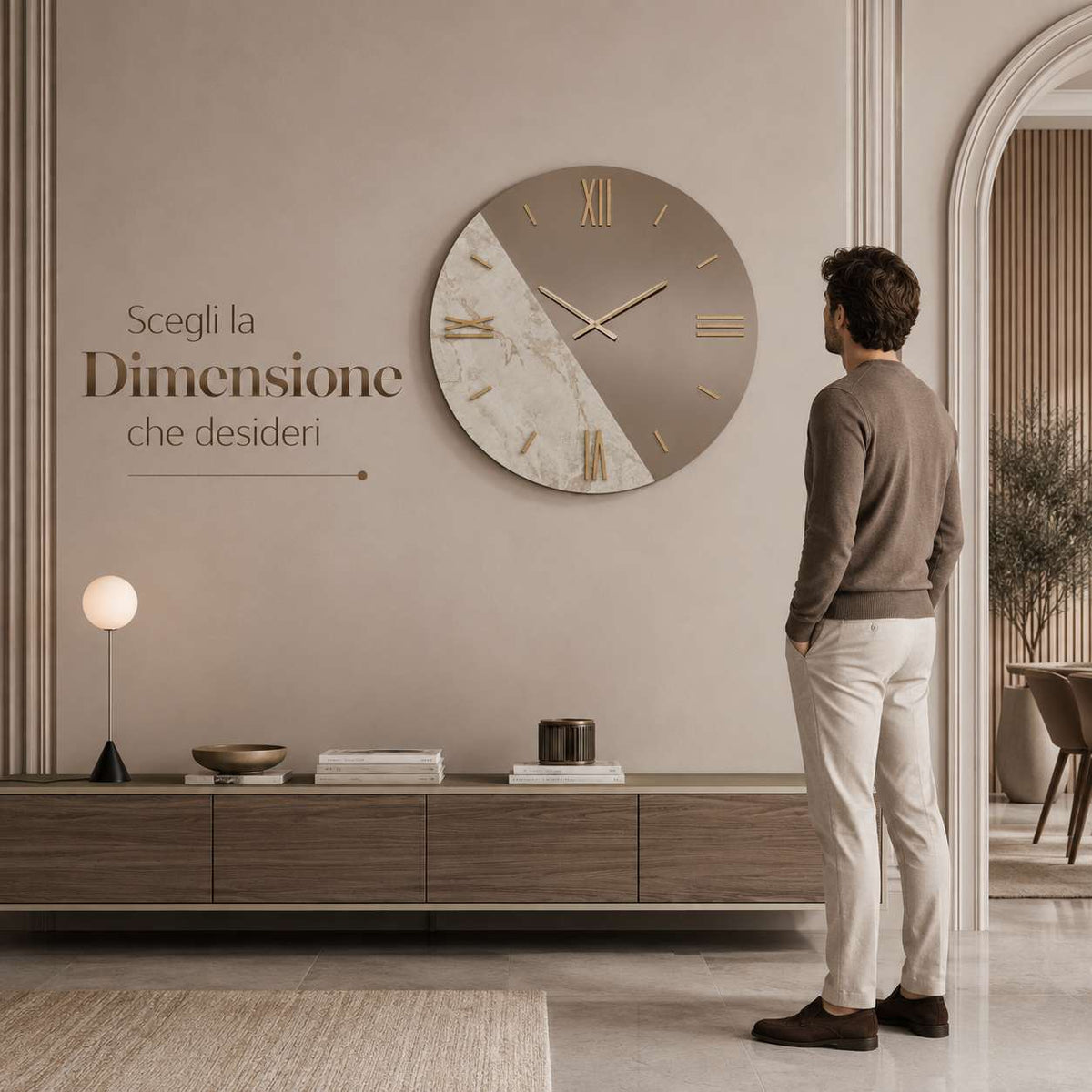 Orologio da parete Arcadia 2 colore Bronzo3