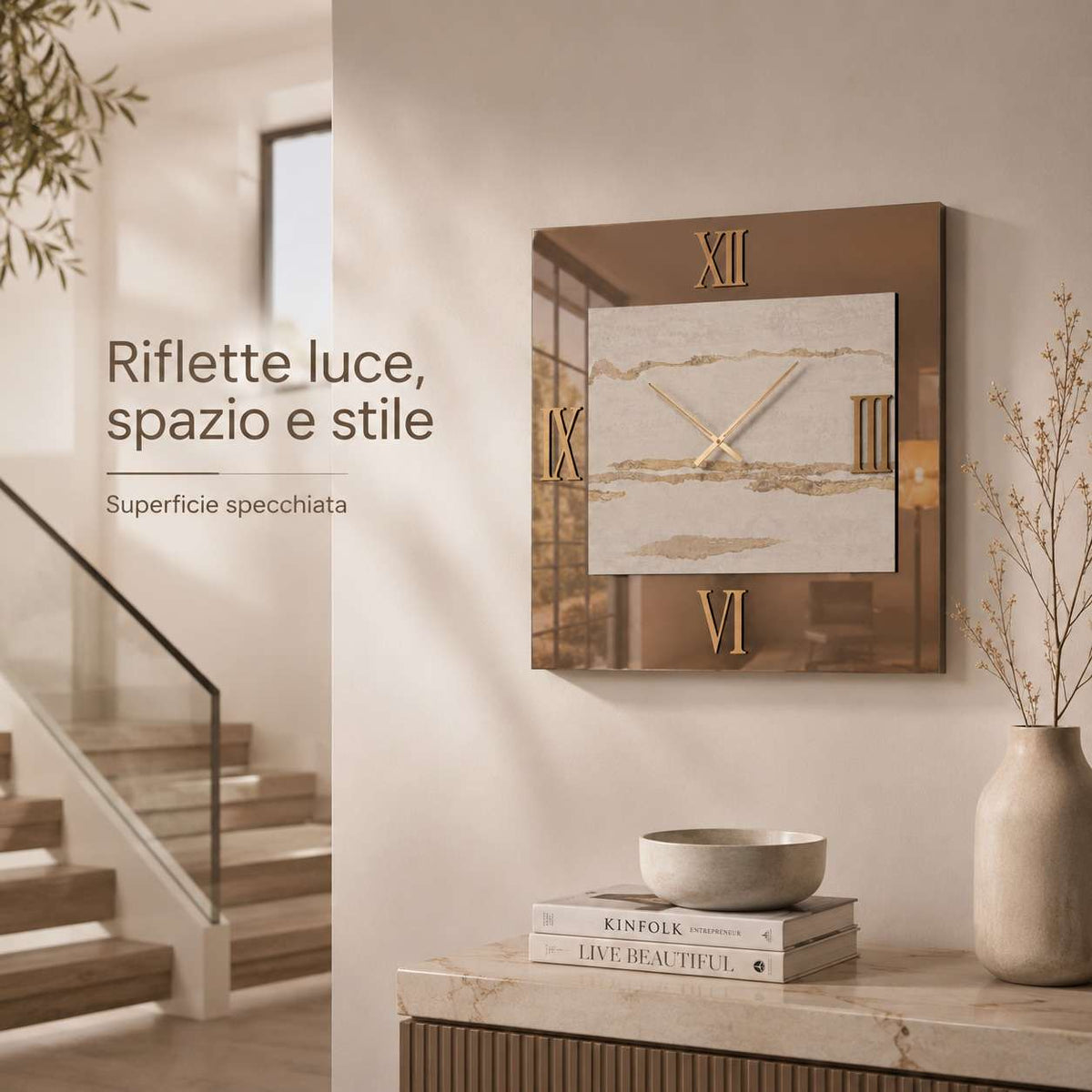 Orologio da parete Mirka 2 colore Bronzo3