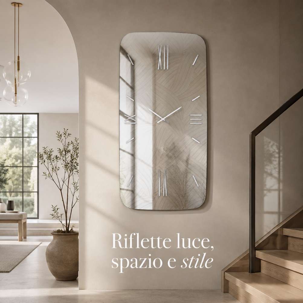 Orologio modello CRISMA MAX sagomato da parete in CRISMA (65 x 130cm : 80 X 160cm)4