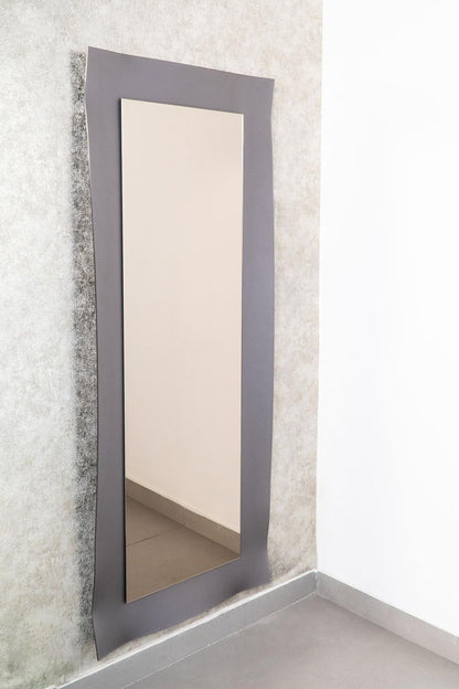Specchiera con cornice grigio fumé
