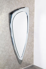 Specchio Scudo argento da parete