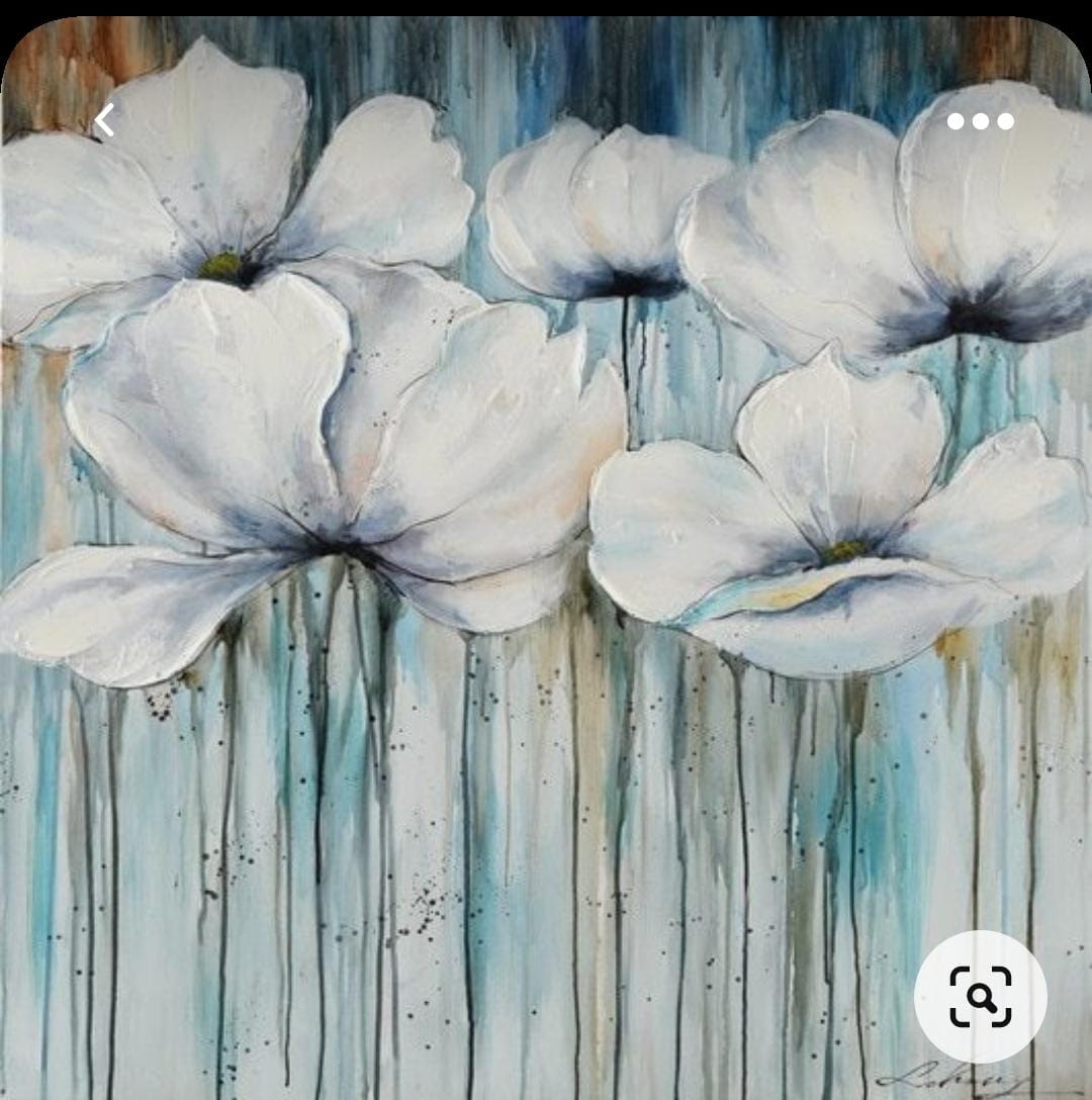 Quadri dipinti a mano - Snow Flowers(13)
