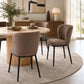 Sedia Evissa imbottita in tessuto con gambe in metallo -fcs-design6