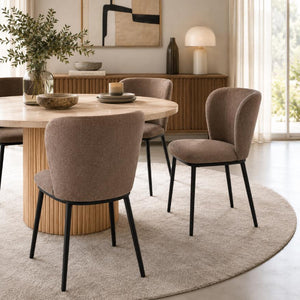 Sedia Evissa imbottita in tessuto con gambe in metallo -fcs-design6