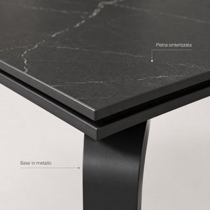 Tavolo Felix allungabile in pietra elegante fcs-design3