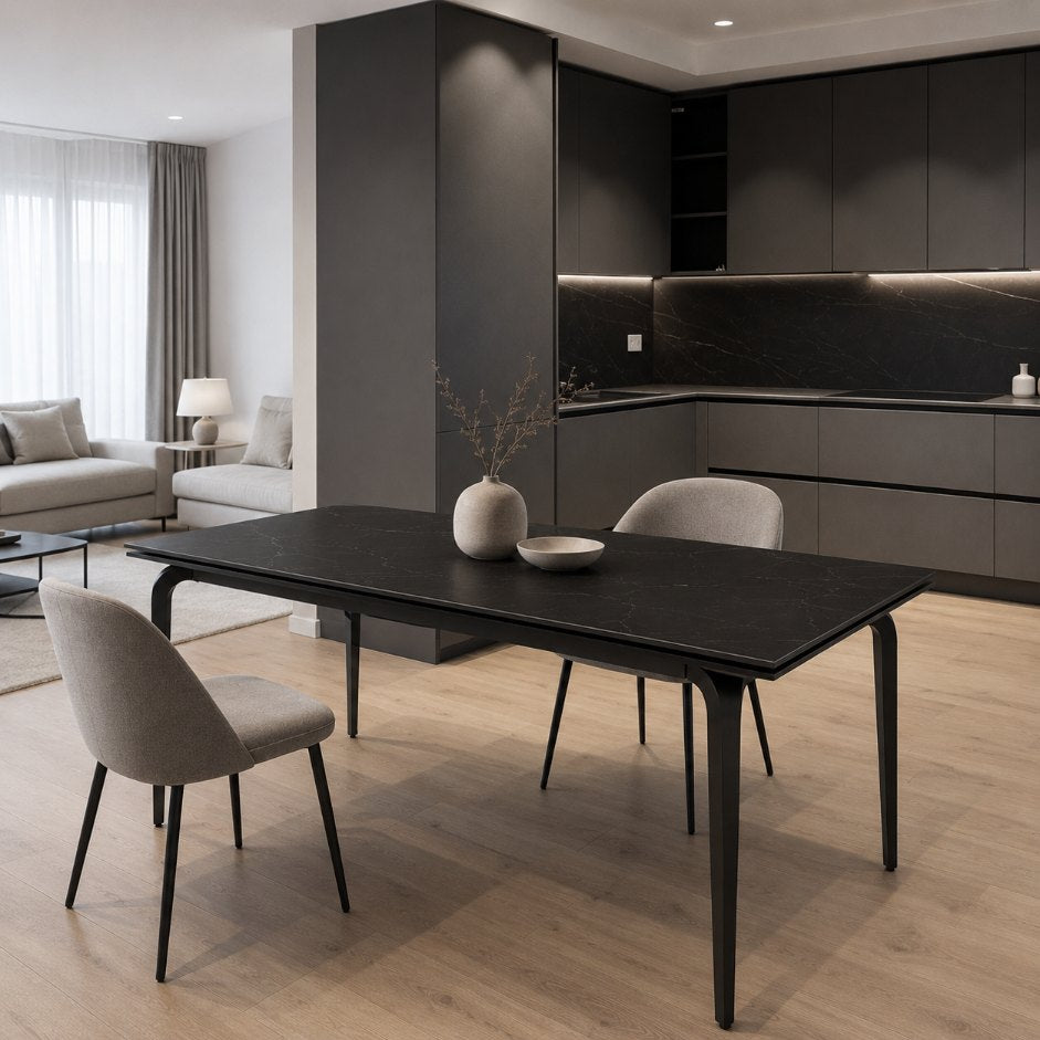 Tavolo Felix allungabile in pietra elegante fcs-design8