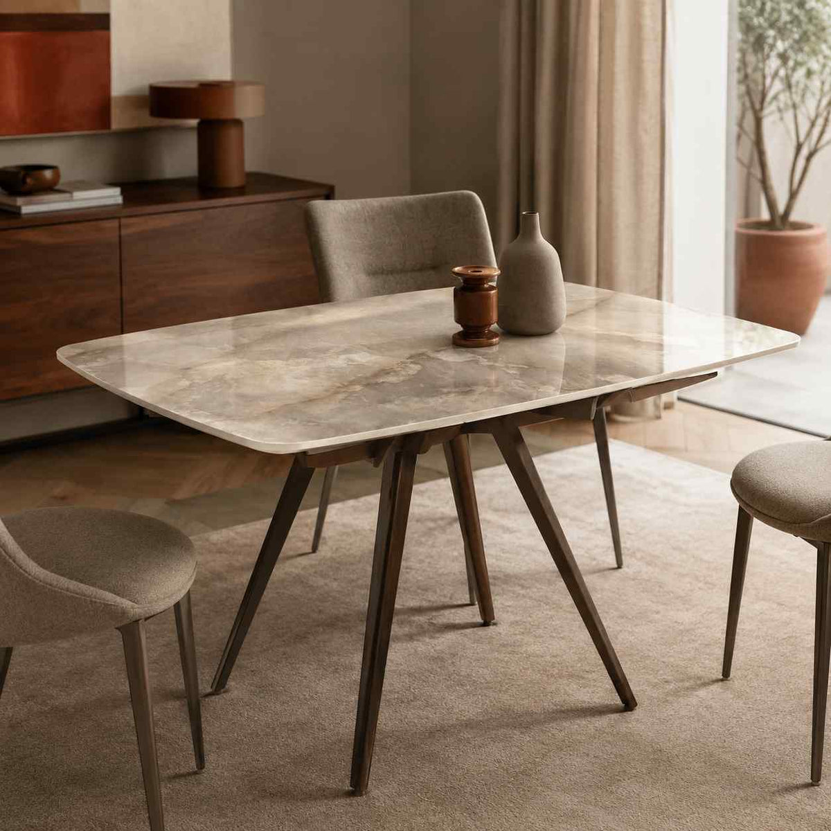 Tavolo Terence Allungabile Effetto Marmo 140-210 cm-fcs-design23