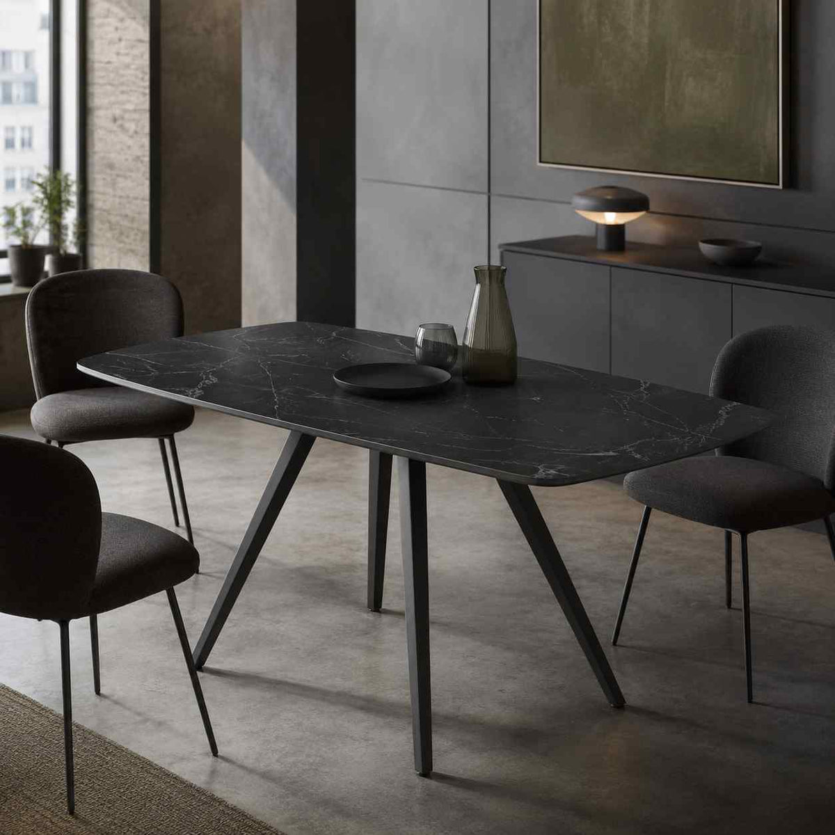 Tavolo Terence Allungabile Effetto Marmo 140-210 cm-fcs-design24