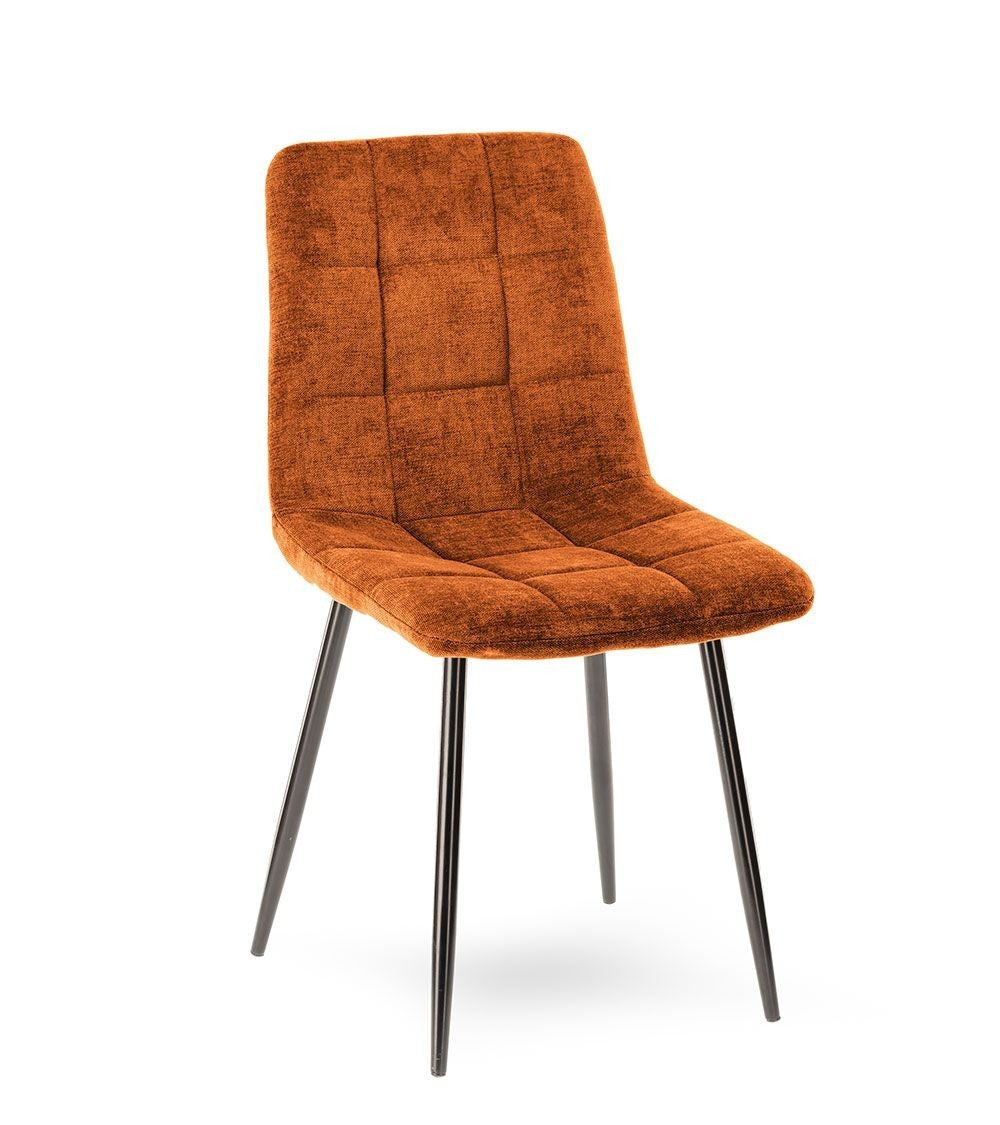 chaise-manta-tissu-cognac