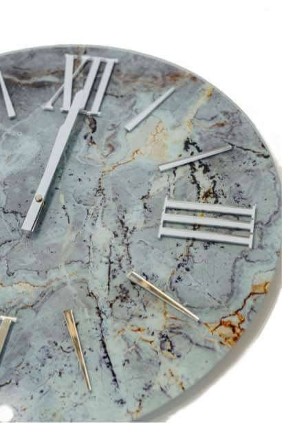 orologio in vetro effetto marmo grigio lancette silver (1)