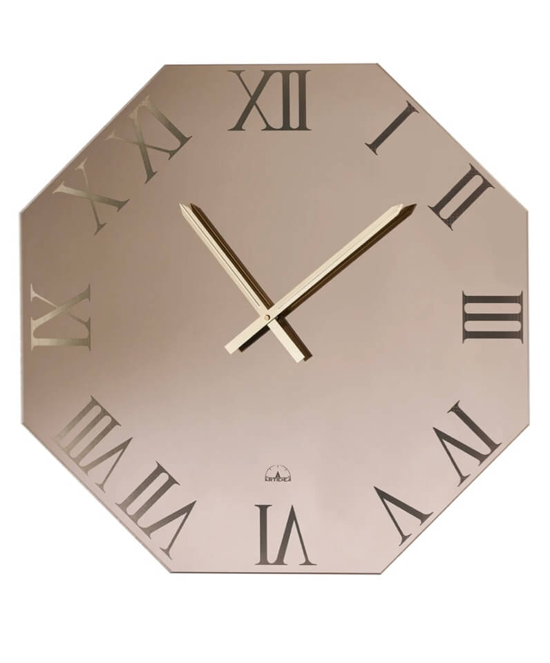 orologio ottagonale ambra