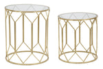 tavolini gold coppia