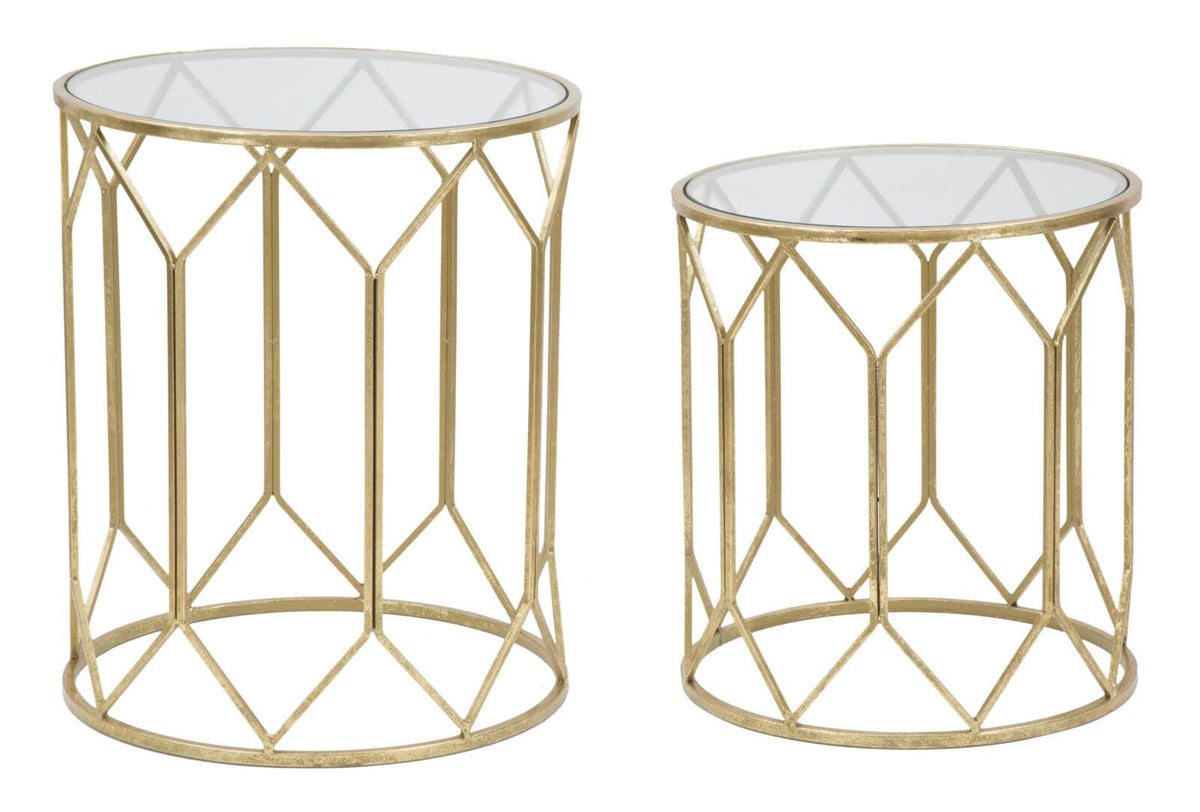 tavolini gold coppia