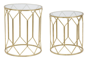 tavolini gold coppia