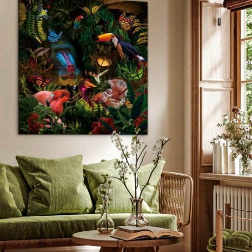 Quadro in vetro temperato Selvatica 100 cm x 100 cm