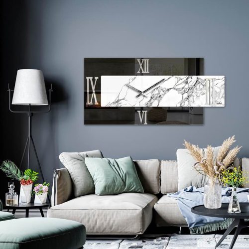 Orologio rettangolare specchio e resina