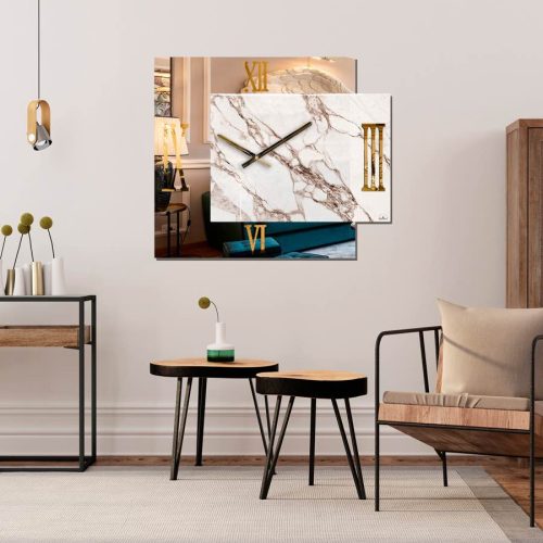 Orologio design specchio qudrato