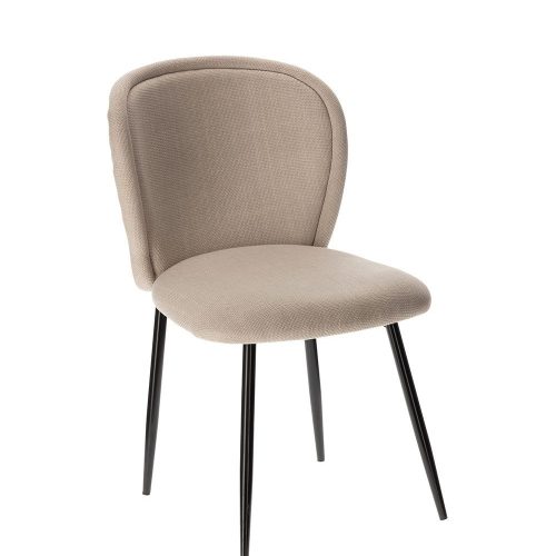 Sedia modello Bari in tessuto Mousse 51,5cm X 59cm X 80cm/h con schienale