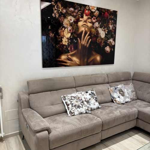 Quadro in vetro Fiorella misura 120/180  cm
