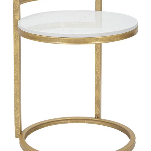 TAVOLINETTO ROUND MARBLE CM 40X43X50