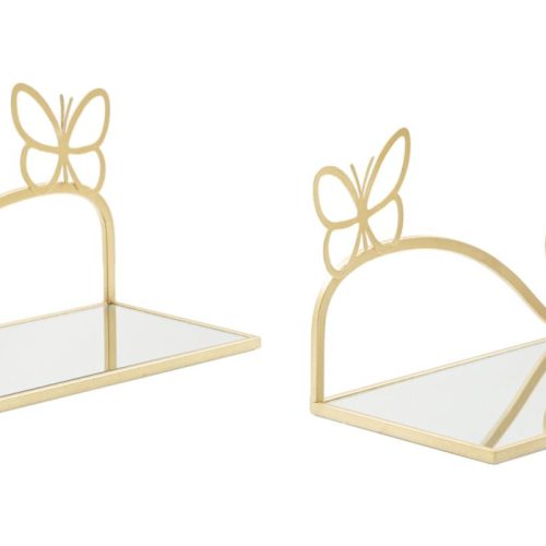 COMODINO MENSOLA BUTTERFLY COPPIA CM 41,5X18X21