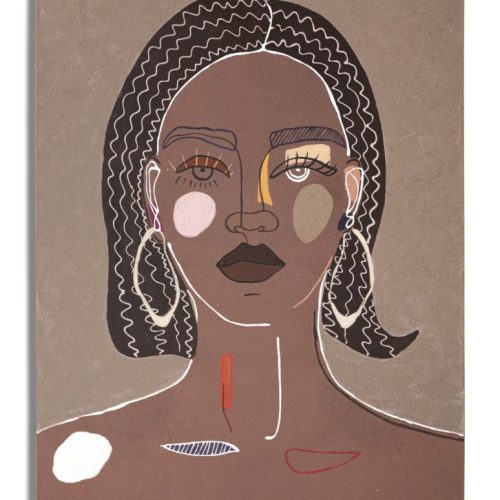 DIPINTO SU TELA TRIBAL -B- CM 80X2,8X100