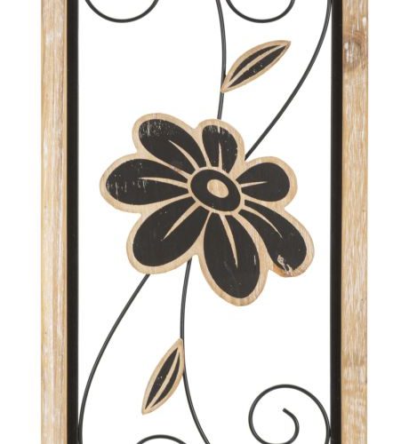 PANNELLO IN FERRO E LEGNO KOMAN -A- CM 26X2,5X60