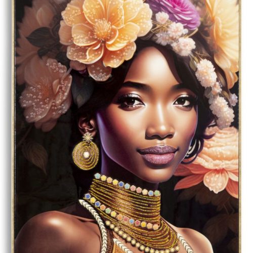 DIPINTO SU TELA C/CORNICE ZENA -A- CM 72X4,5X102