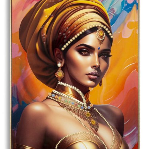 DIPINTO SU TELA C/CORNICE SAMIRA -A- CM 72X4,5X102