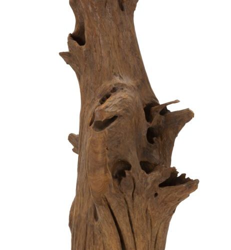 SCULTURA AKAR IN TEAK RICICLATO CM 23X27X64 (PEZZI UNICI - NON RIP. IN SERIE)