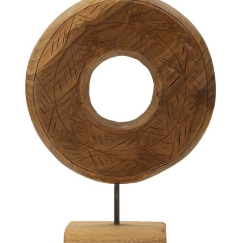 SCULTURA DORAT IN TEAK RICICLATO CM 28X10X38 (PEZZI UNICI - NON RIP. IN SERIE)