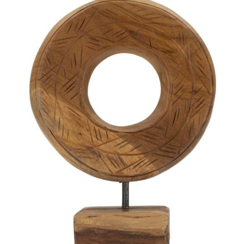 SCULTURA DORAT IN TEAK RIC. CM 20X10X28 MIN 2 (PEZZI UNICI - NON RIP. IN SERIE)