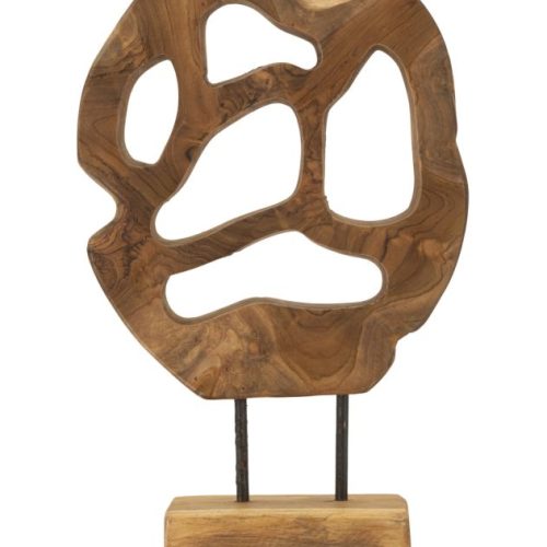 SCULTURA LUBANG IN TEAK RICICLATO CM 25X10X38 (PEZZI UNICI - NON RIP. IN SERIE)