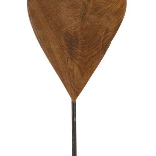 SCULTURA CUORE IN TEAK RIC. CM 15X10X35 MIN 2 (PEZZI UNICI - NON RIP. IN SERIE)