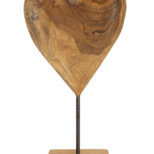 SCULTURA DOBU IN TEAK RICICLATO CM 20X12X37 (PEZZI UNICI - NON RIP. IN SERIE)