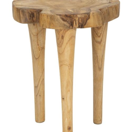 SGABELLO KURSI IN TEAK RICICLATO CM Ø 35X45 (PEZZI UNICI - NON RIP. IN SERIE)