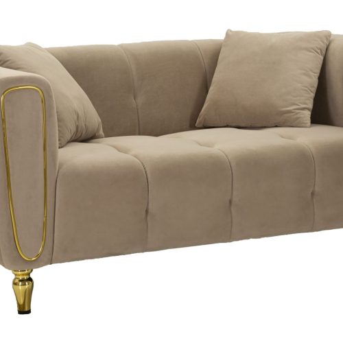 DIVANO ALMA GRIGIO C/CUSCINI CM 155X81X71