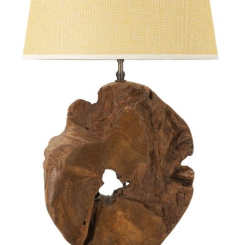 LAMPADA KEPALA IN TEAK RICICLATO CM 35X69 (PEZZI UNICI - NON RIP. IN SERIE)