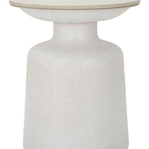 TAVOLINETTO WHITE FUSH CM Ø 40X47