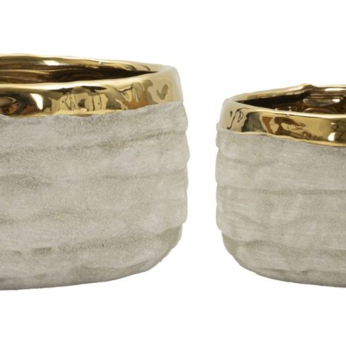 CACHEPOT LIMA BASSI COPPIA CM Ø 22,5X10,5-18X8,5