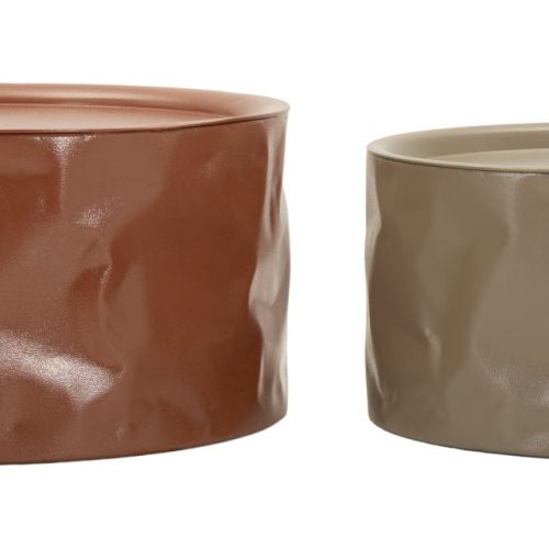 TAVOLINI DA CAFFE' NORIMBERGA COPPIA CM Ø 62X30-51X26